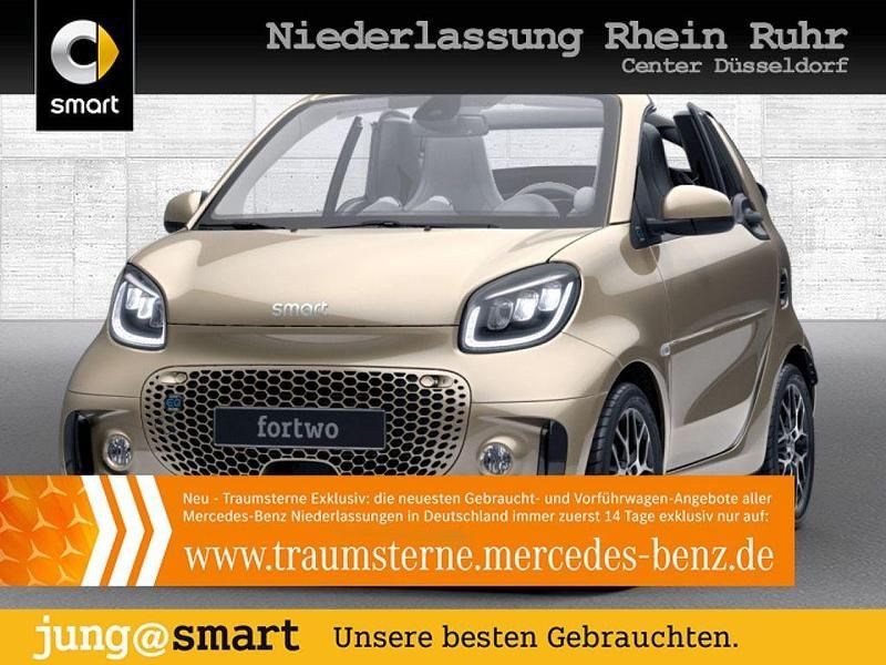 Beige Gebraucht 2020 Smart ForTwo Electric Drive Prime Exclusive Cabrio | 14.990 € (Teuer) - Bild 1/3