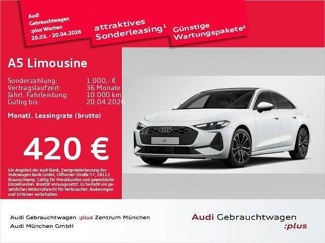 Gebraucht Audi A5 Ambiente 204 PS (150 kW) 2025 Gletscherweiß metallic Limousine