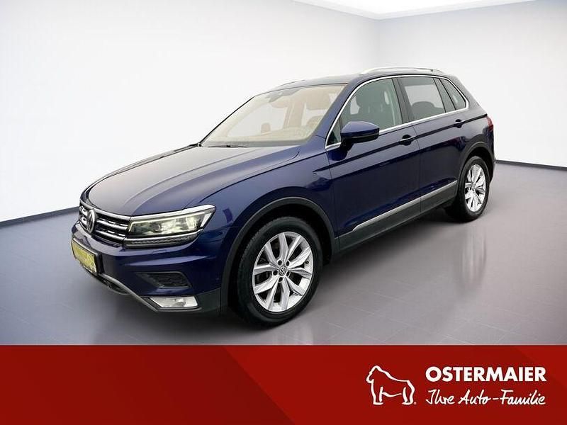 Atlantic blue Gebraucht 2017 VW Tiguan Highline SUV | 19.990 € (Guter Preis) - Bild 1/4
