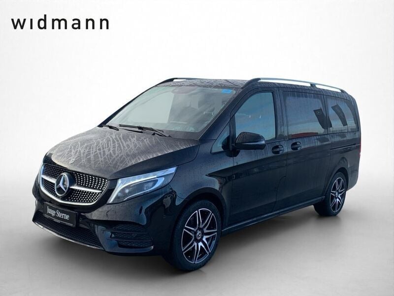 Obsidianschwarz metallic Gebraucht 2021 Mercedes V300 Avantgarde Edition Van / Kleinbus | 55.850 € (Guter Preis) - Bild 1/4