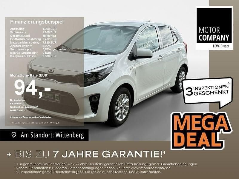 Weiß Gebraucht 2019 Kia Picanto DREAM-TEAM Edition Kleinwagen | 9.490 € (Superpreis) - Bild 1/4