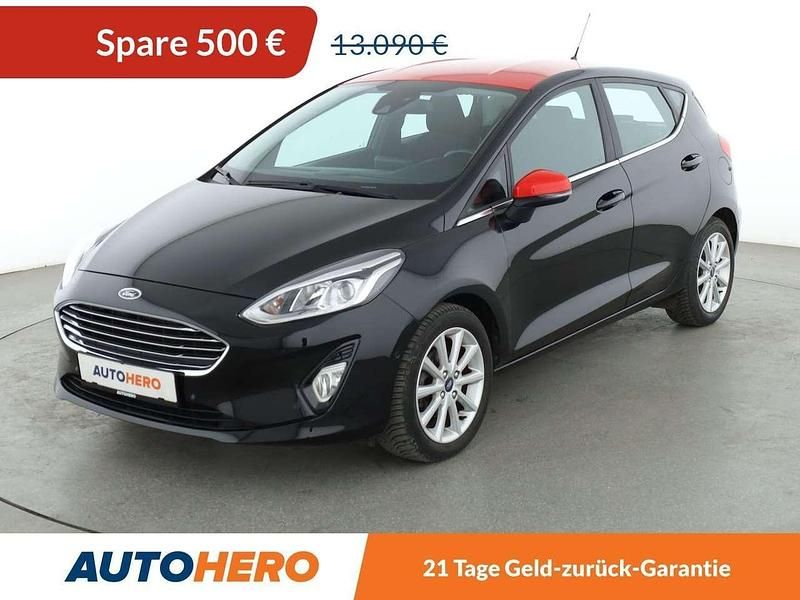 Shadow black Gebraucht 2018 Ford Fiesta Titanium Kleinwagen | 12.590 € (Fairer Preis) - Bild 1/3