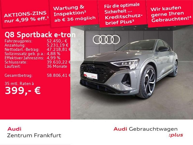 Gebraucht Audi Q8 e-tron Advanced 250 kW (340 PS) 2024 Chronosgrau metallic SUV