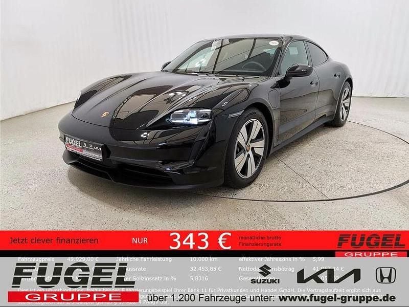 Schwarz Gebraucht 2021 Porsche Taycan Limousine | 49.929 € (Superpreis) - Bild 1/4