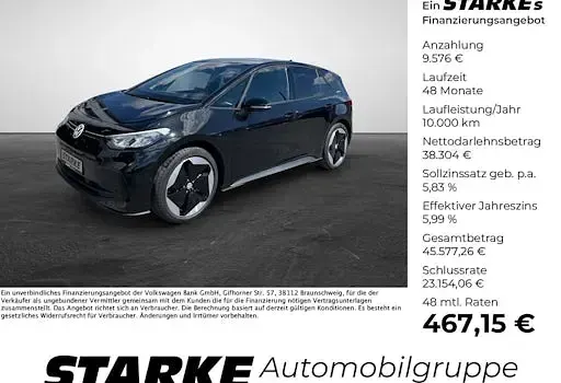 Neu VW ID.3 Pro 169 kW (231 PS) 2026 Schwarz (grenadillschwarz metallic) Kleinwagen