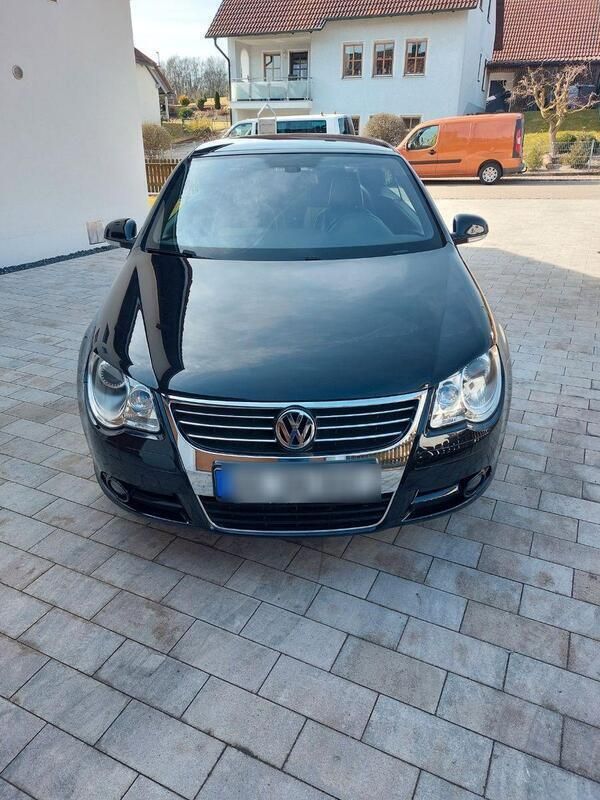 Schwarz Gebraucht 2007 VW Eos Individual Cabrio | 7.777 € (Fairer Preis) - Bild 1/4