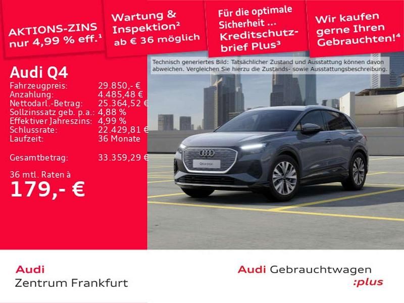 Kieselgrau/kieselgrau Gebraucht 2022 Audi Q4 e-tron Advanced SUV | 29.850 € (Fairer Preis) - Bild 1/3