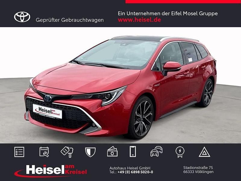 Karminarot metallic Gebraucht 2020 Toyota Corolla Basis Kombi | 32.490 € - Bild 1/4