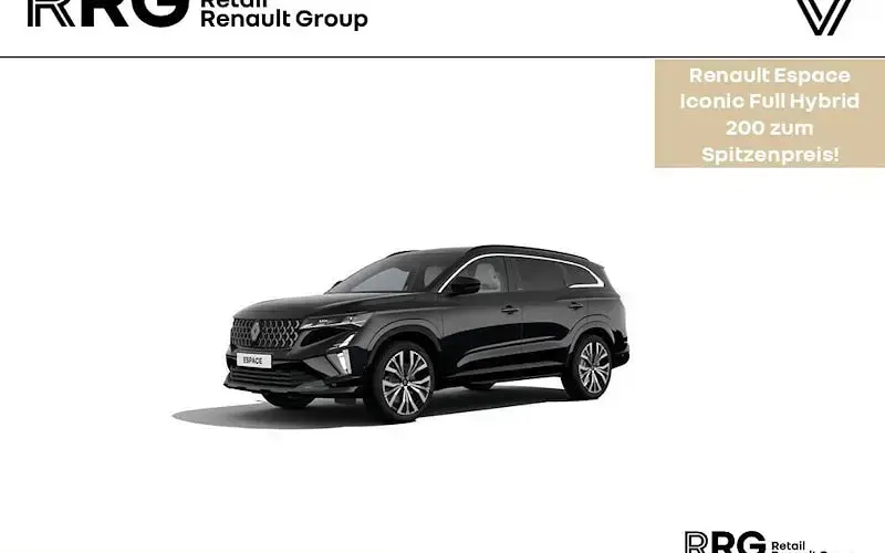 Ny Renault Espace Iconic 200 HK (147 kW) 2026 Sort SUV