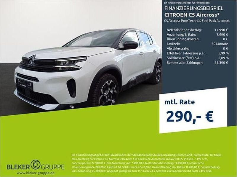 Perlmutt weiß Gebraucht 2022 Citroën C5 Aircross Feel SUV | 20.980 € (Guter Preis) - Bild 1/3