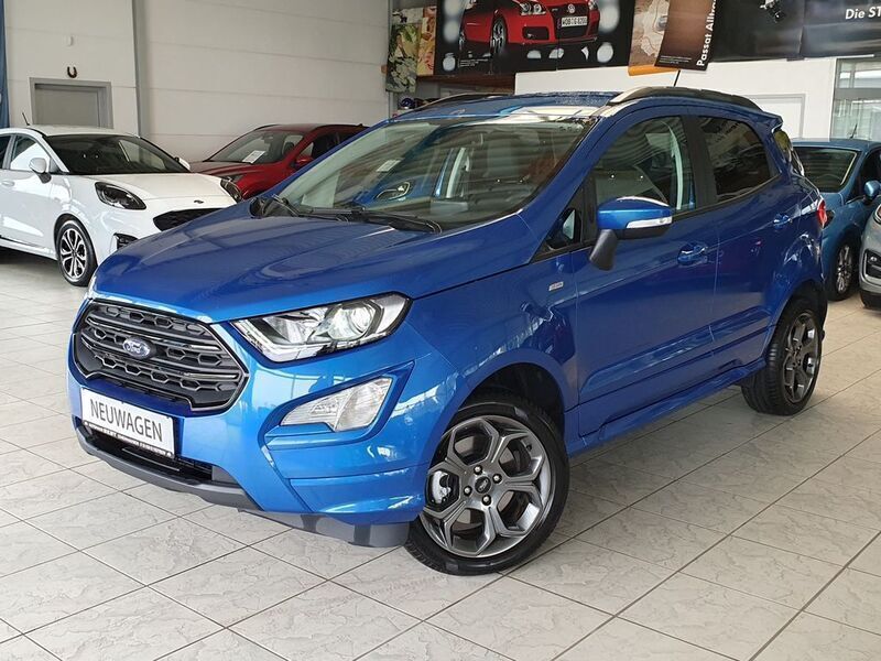 Blau Gebraucht 2022 Ford Ecosport ST-Line SUV | 21.600 € (Etwas zu teuer) - Bild 1/4