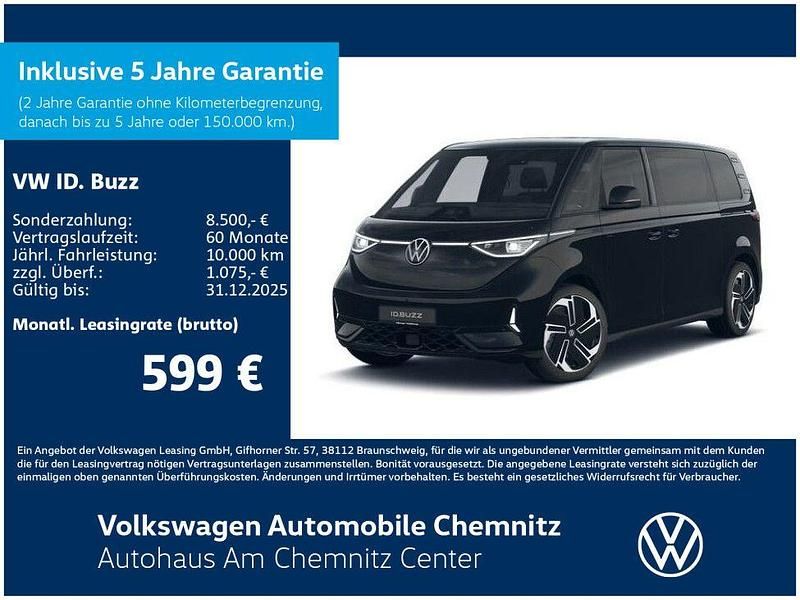 Schwarz Neu 2025 VW ID. Buzz GTX Van | 78.990 € (Teuer) - Bild 1/4