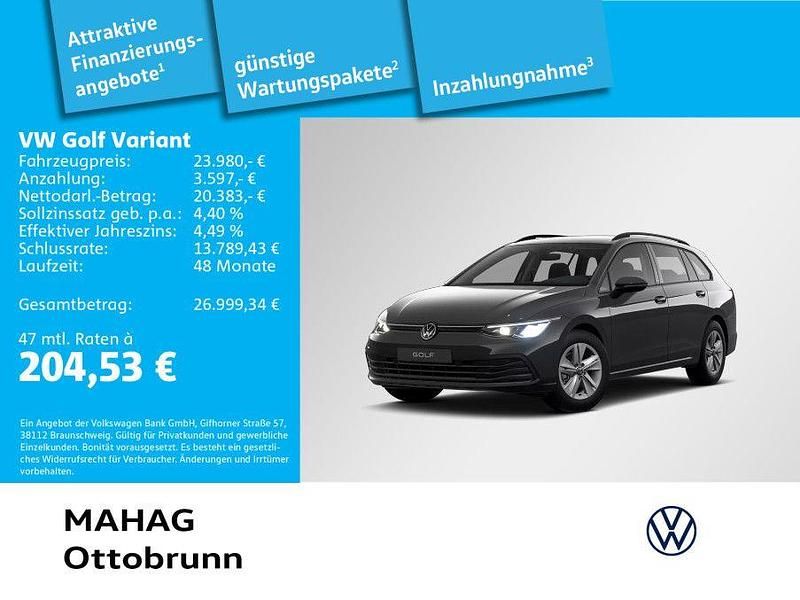 Grau Gebraucht 2023 VW Golf VIII Life Kombi | 23.980 € (Fairer Preis) - Bild 1/2