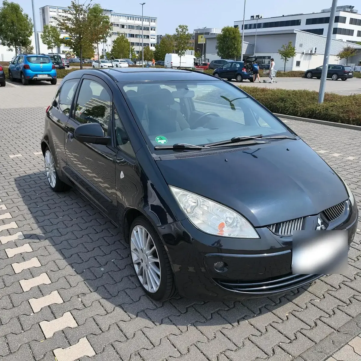 Gebraucht Mitsubishi Colt 95 PS (69 kW) 2008 Schwarz Kleinwagen