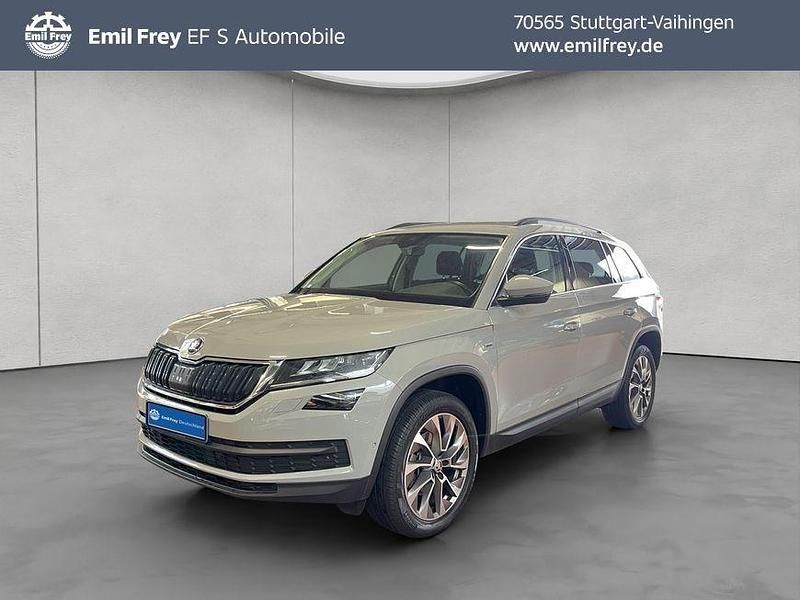 Stahlgrau uni Gebraucht 2021 Skoda Kodiaq Clever SUV | 23.890 € (Fairer Preis) - Bild 1/4