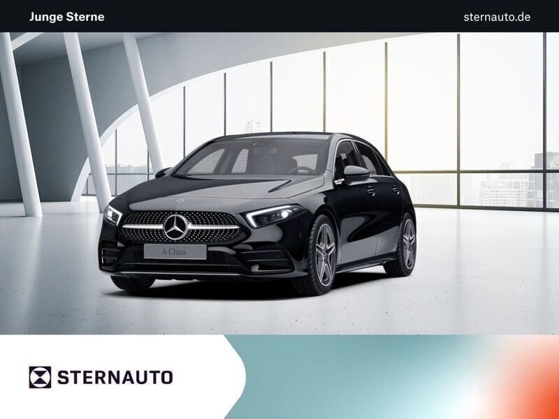 Schwarz Gebraucht 2020 Mercedes A180 AMG line Limousine | 21.839 € (Guter Preis) - Bild 1/4