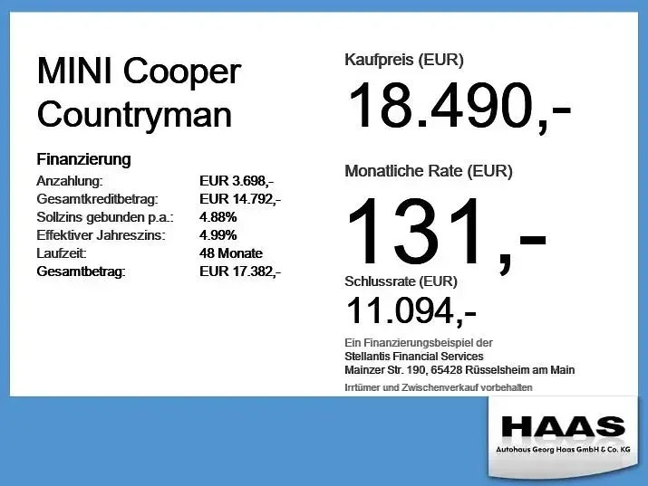 Gebraucht Mini Cooper Countryman 136 PS (100 kW) 2020 Chili red SUV