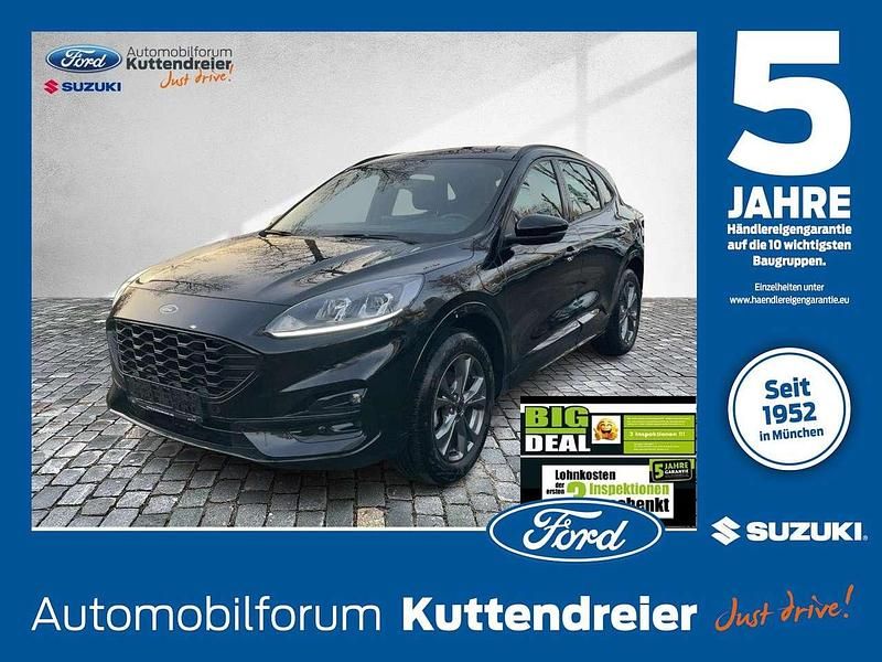 Obsidianschwarz metallic Gebraucht 2022 Ford Kuga ST-Line SUV | 22.680 € (Guter Preis) - Bild 1/3