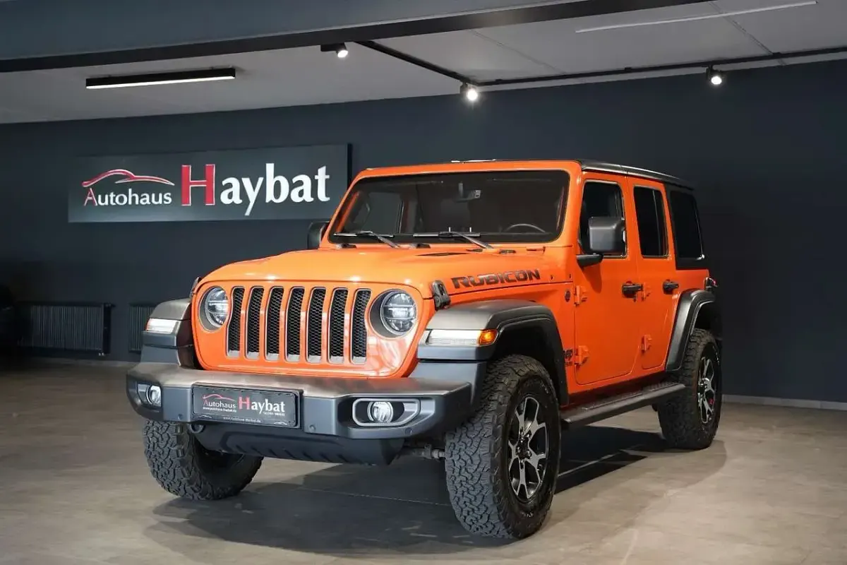 Gebraucht Jeep Wrangler Unlimited Rubicon 272 PS (200 kW) 2018 Orange SUV
