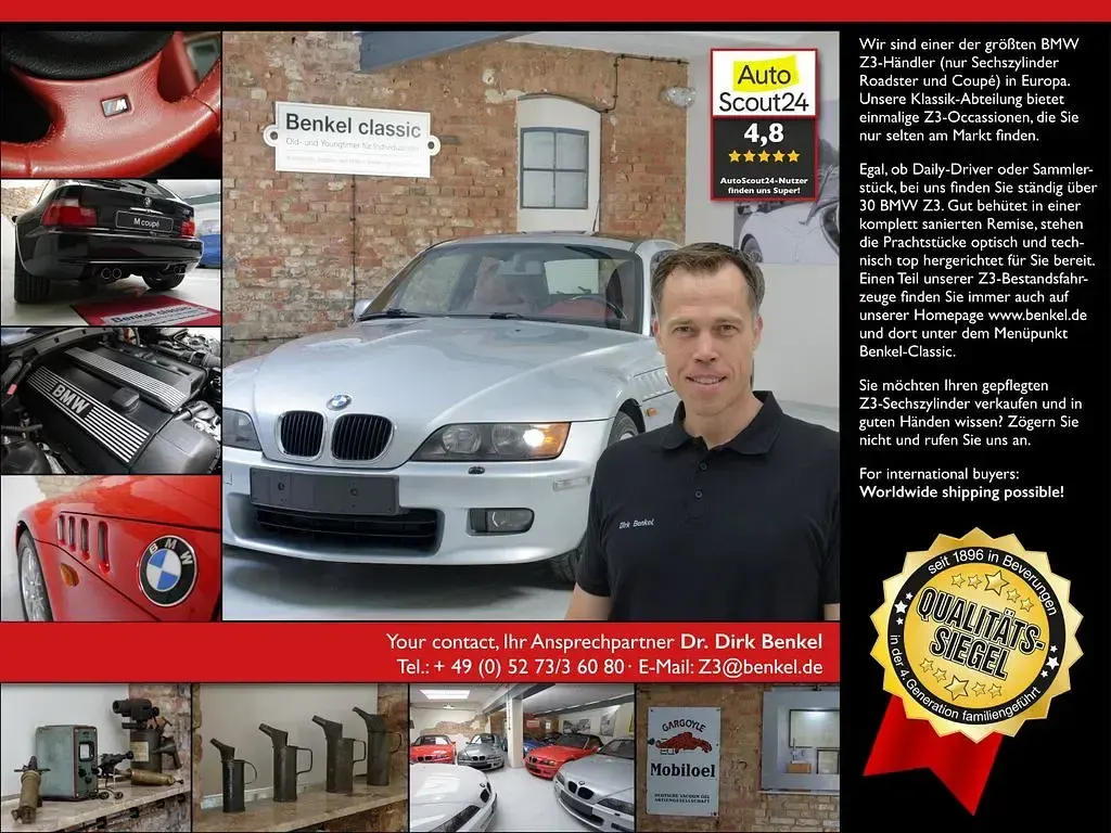 Gebraucht BMW Z3 Performance 192 PS (141 kW) 1998 Rot Coupé