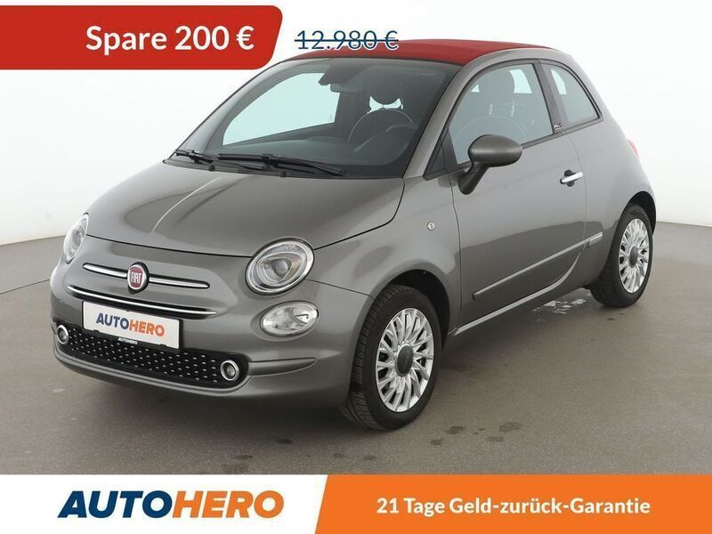 Grau Gebraucht 2020 Fiat 500C Lounge Cabrio | 12.410 € (Guter Preis) - Bild 1/3