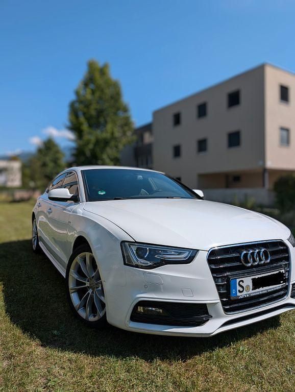 Weiß Gebraucht 2014 Audi A5 Sportback S-Line Limousine | 14.400 € (Fairer Preis) - Bild 1/4
