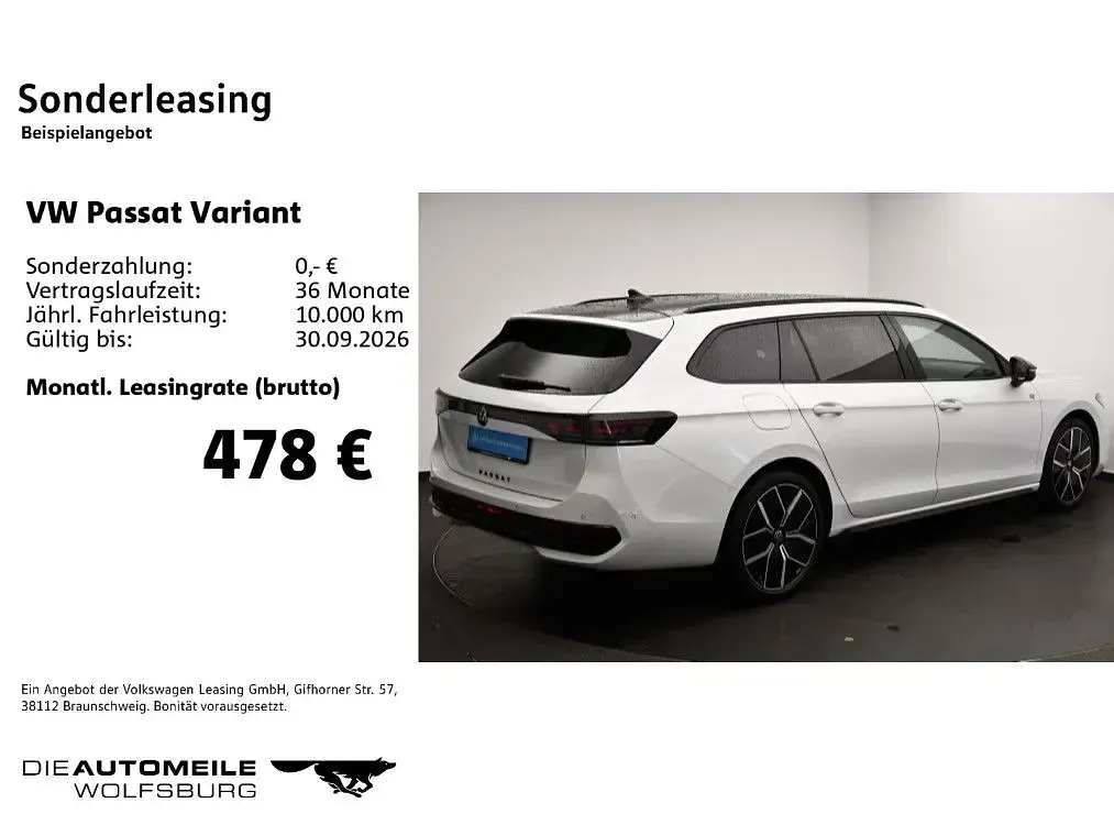 Gebraucht VW Passat R-line 265 PS (194 kW) 2025 Oryxweiß perlmutteffekt (metallic) Kombi