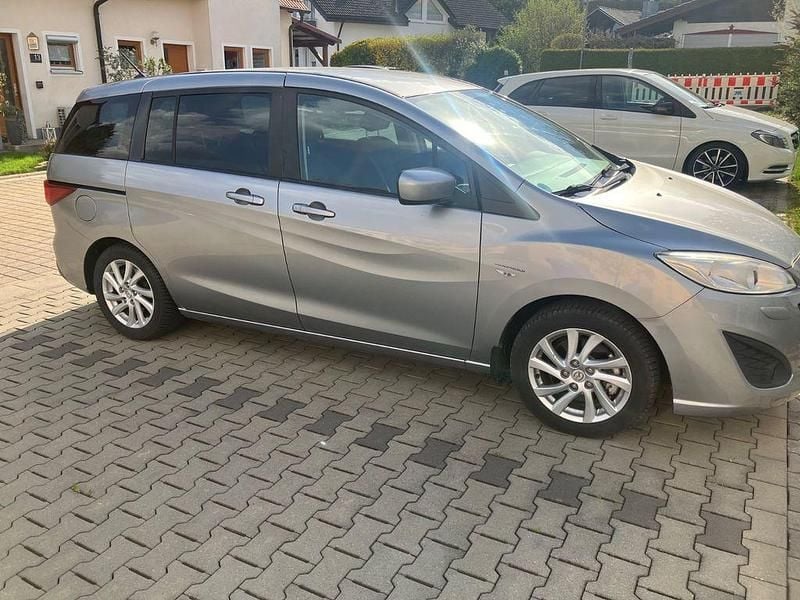 Gebraucht Mazda 5 Center-Line 150 PS (110 kW) 2010 Silber Van / Kleinbus