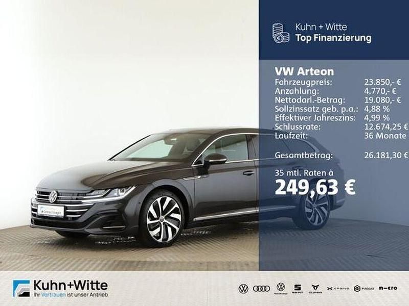 Grau Gebraucht 2021 VW Arteon R-line Limousine | 23.850 € (Guter Preis) - Bild 1/3