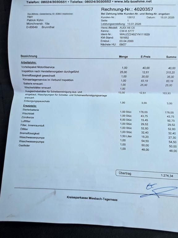 Gebraucht Audi A6 165 PS (121 kW) 2000 Beige Limousine