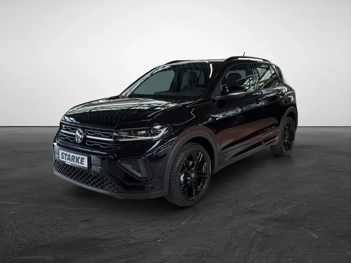 Gebraucht VW T-Cross R-line 116 PS (85 kW) 2025 Schwarz (deep black perleffekt) SUV