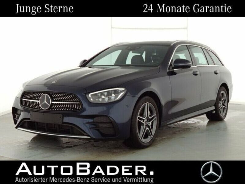 595 nautikblau (metallic) Gebraucht 2022 Mercedes E300 AMG Kombi | 36.394 € (Guter Preis) - Bild 1/4