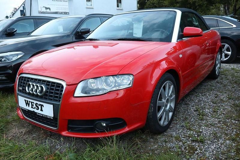 Rot Gebraucht 2008 Audi A4 Cabriolet S-Line Cabrio | 7.990 € (Etwas zu teuer) - Bild 1/2