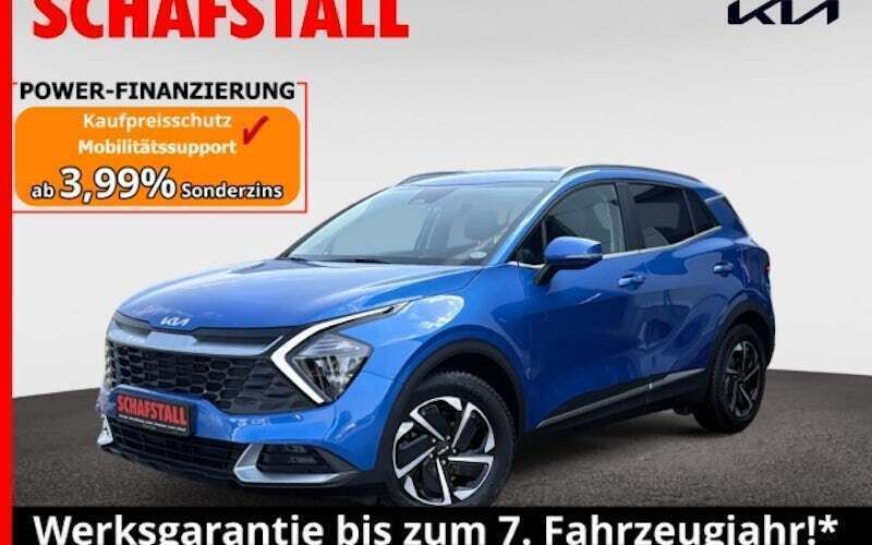Blau ((b3l) blue flame met.) Gebraucht 2024 Kia Sportage 4 SUV | 28.979 € (Superpreis) - Bild 1/3