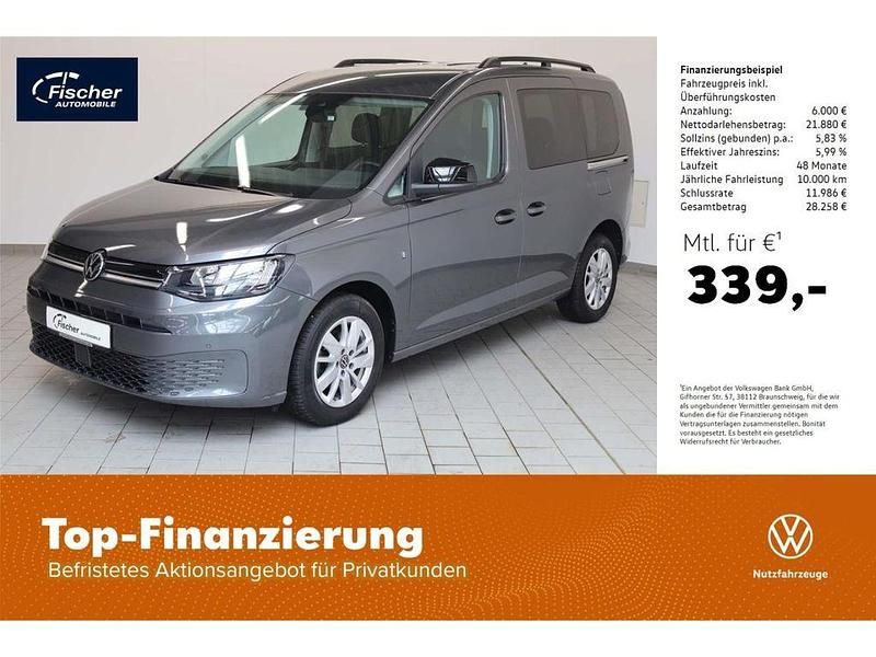 Grau Gebraucht 2021 VW Caddy Life Van / Kleinbus | 25.880 € (Teuer) - Bild 1/4