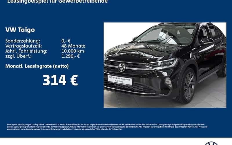 Schwarz Neu 2025 VW Taigo Style SUV | 34.345 € (Etwas zu teuer) - Bild 1/4