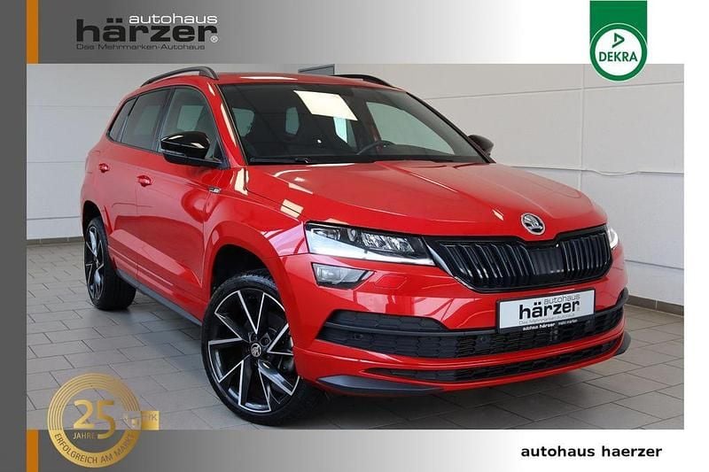 Rot Gebraucht 2021 Skoda Karoq SportLine SUV | 26.990 € (Fairer Preis) - Bild 1/4