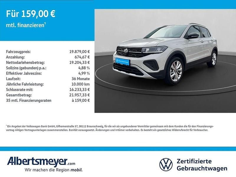 Grau Gebraucht 2025 VW T-Cross Goal SUV | 19.879 € (Guter Preis) - Bild 1/4