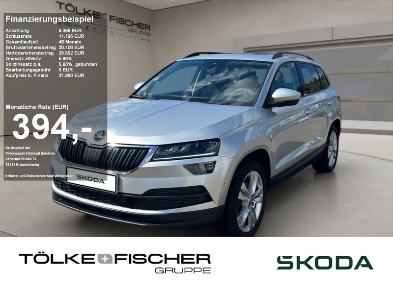 Brilliantsilber (metallic) Gebraucht 2022 Skoda Karoq Style SUV | 26.879 € (Fairer Preis) - Bild 1/4