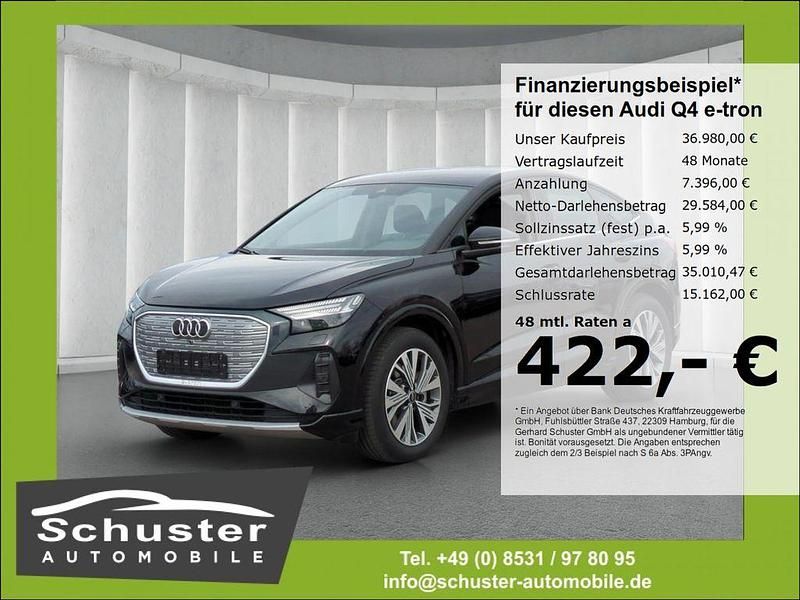 Schwarz Gebraucht 2023 Audi Q4 Sportback e-tron Advanced SUV | 36.980 € (Fairer Preis) - Bild 1/4