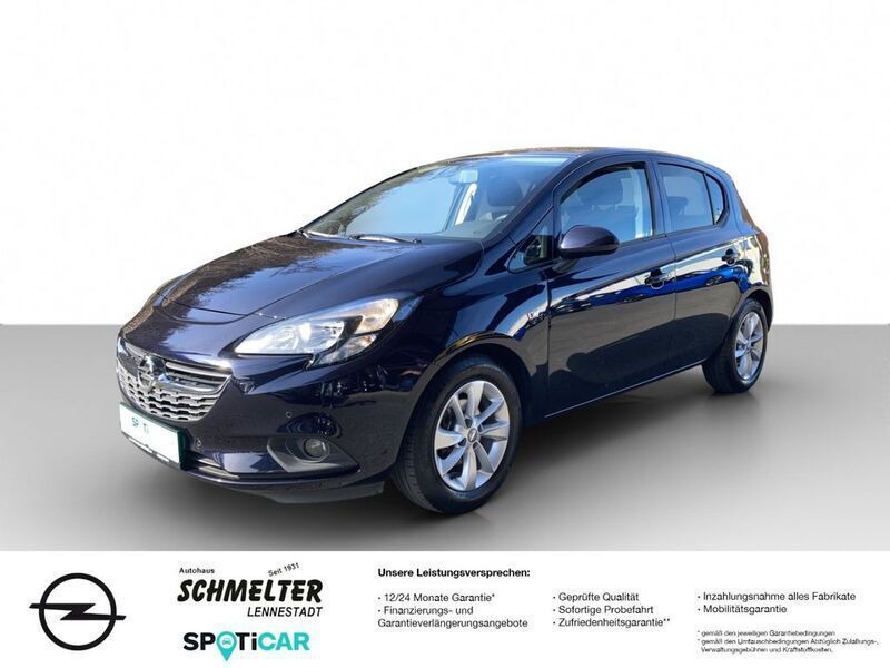 Blau Gebraucht 2018 Opel Corsa Limousine | 11.950 € (Teuer) - Bild 1/4