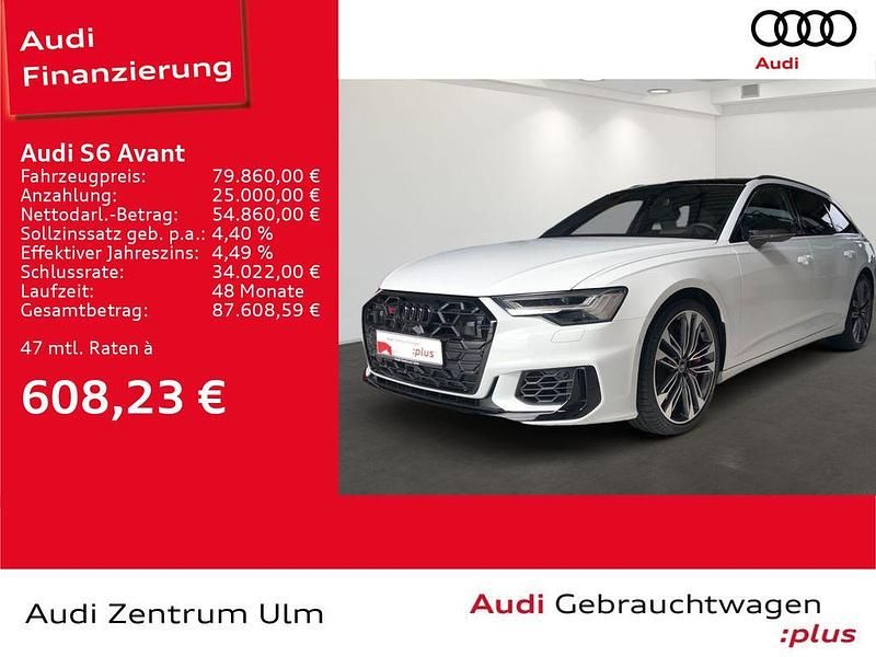 Gletscherweiß metallic Gebraucht 2024 Audi S6 Ambiente Kombi | 79.860 € (Etwas zu teuer) - Bild 1/4