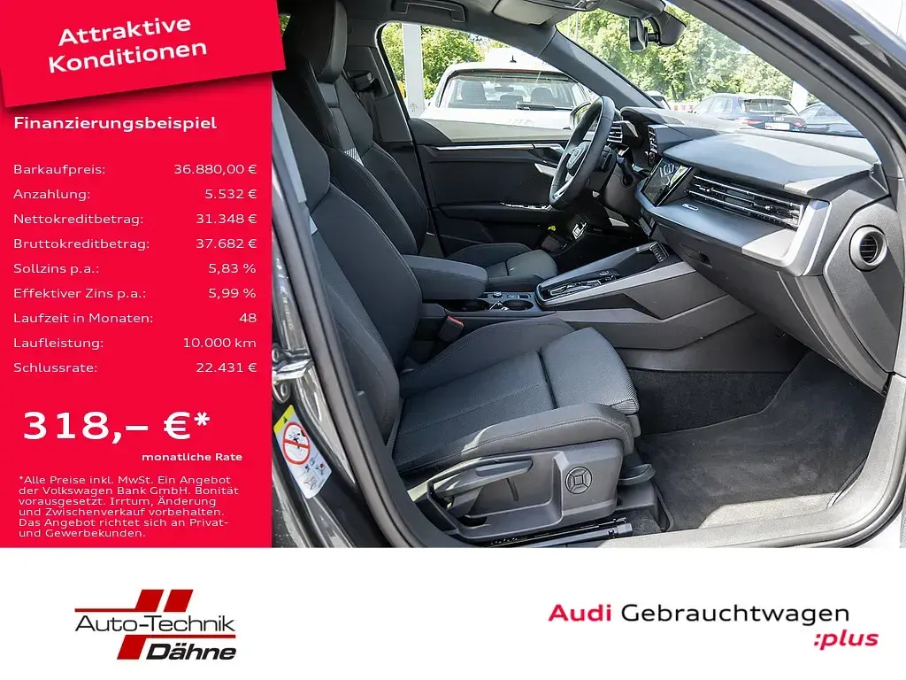 Gebraucht Audi A3 Advanced 150 PS (110 kW) 2025 Manhattangrau metallic Limousine