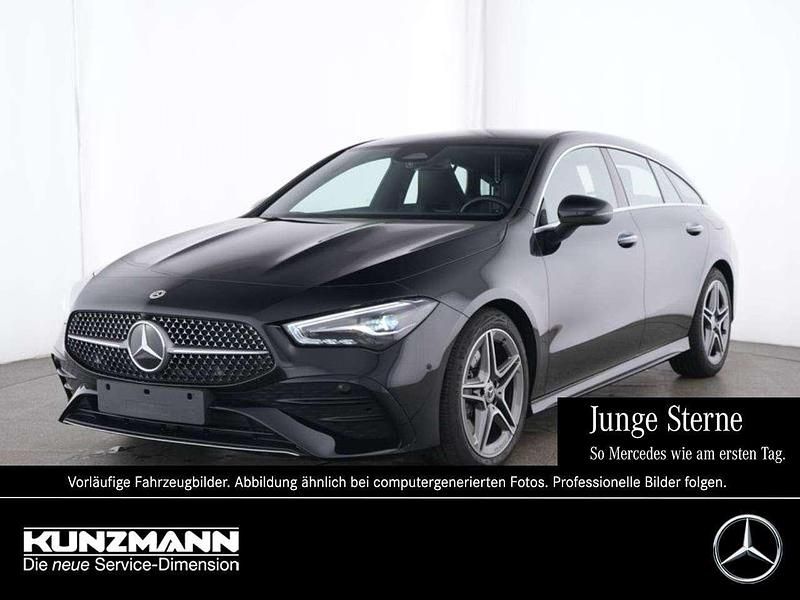 Kosmosschwarz metallic Gebraucht 2025 Mercedes CLA200 AMG Coupé | 36.189 € (Fairer Preis) - Bild 1/4