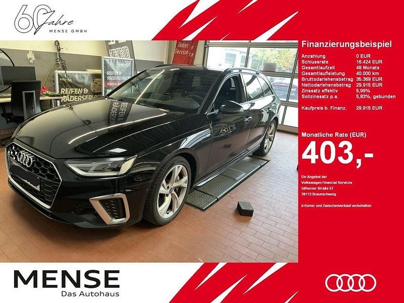 Mythosschwarz Gebraucht 2022 Audi A4 S-Line Kombi | 29.915 € (Guter Preis) - Bild 1/4