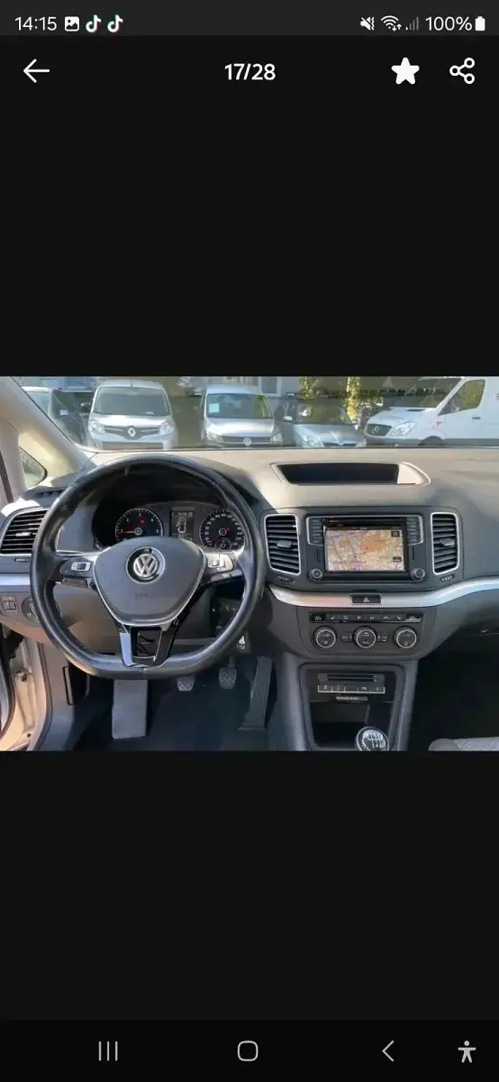 Brugt VW Sharan 116 HK (85 kW) 2017 Sølv MPV