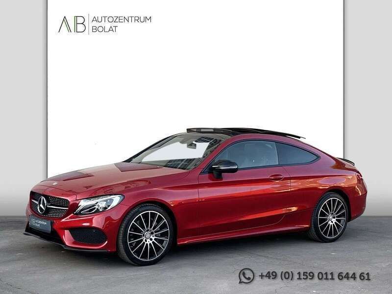 Rot Gebraucht 2016 Mercedes C250 AMG line Coupé | 26.500 € (Fairer Preis) - Bild 1/4