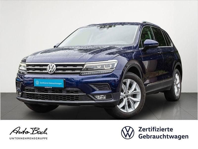 Atlantic blue metallic Gebraucht 2020 VW Tiguan Highline SUV | 26.440 € (Fairer Preis) - Bild 1/4