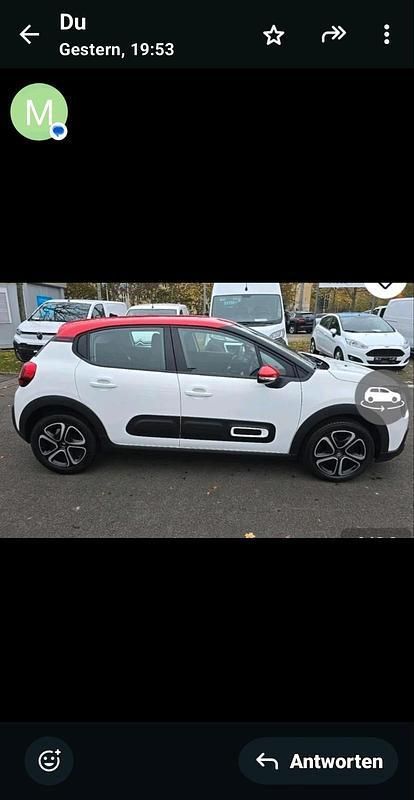 Weiß Gebraucht 2021 Citroën C3 Kleinwagen | 10.000 € (Superpreis) - Bild 1/4