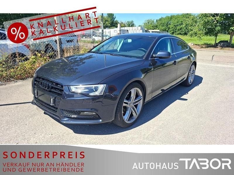 Mondscheinblau metallic Gebraucht 2015 Audi A5 Sportback Sport Limousine | 12.200 € (Superpreis) - Bild 1/4